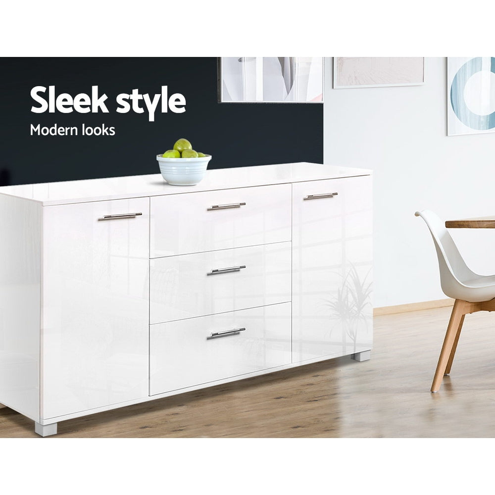 Artiss Buffet Sideboard High Gloss White