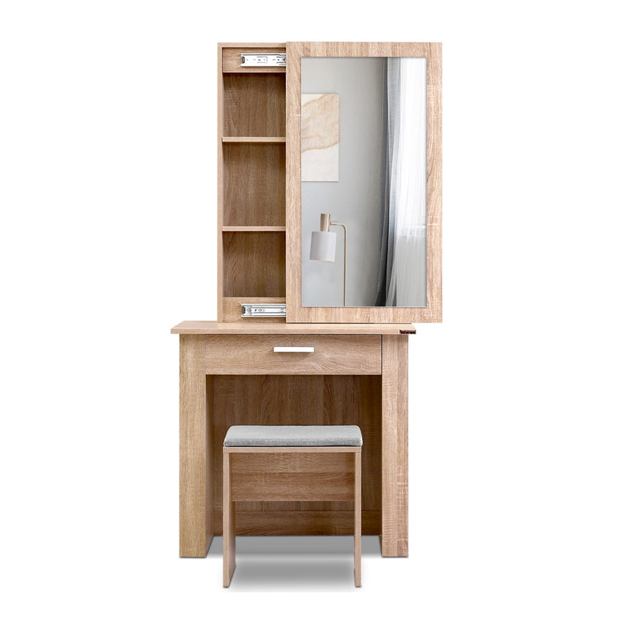 Artiss Dressing Table - Natural Wood Finish