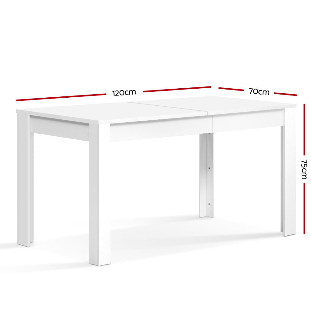 Artiss Dining Table White 120cm x 70cm