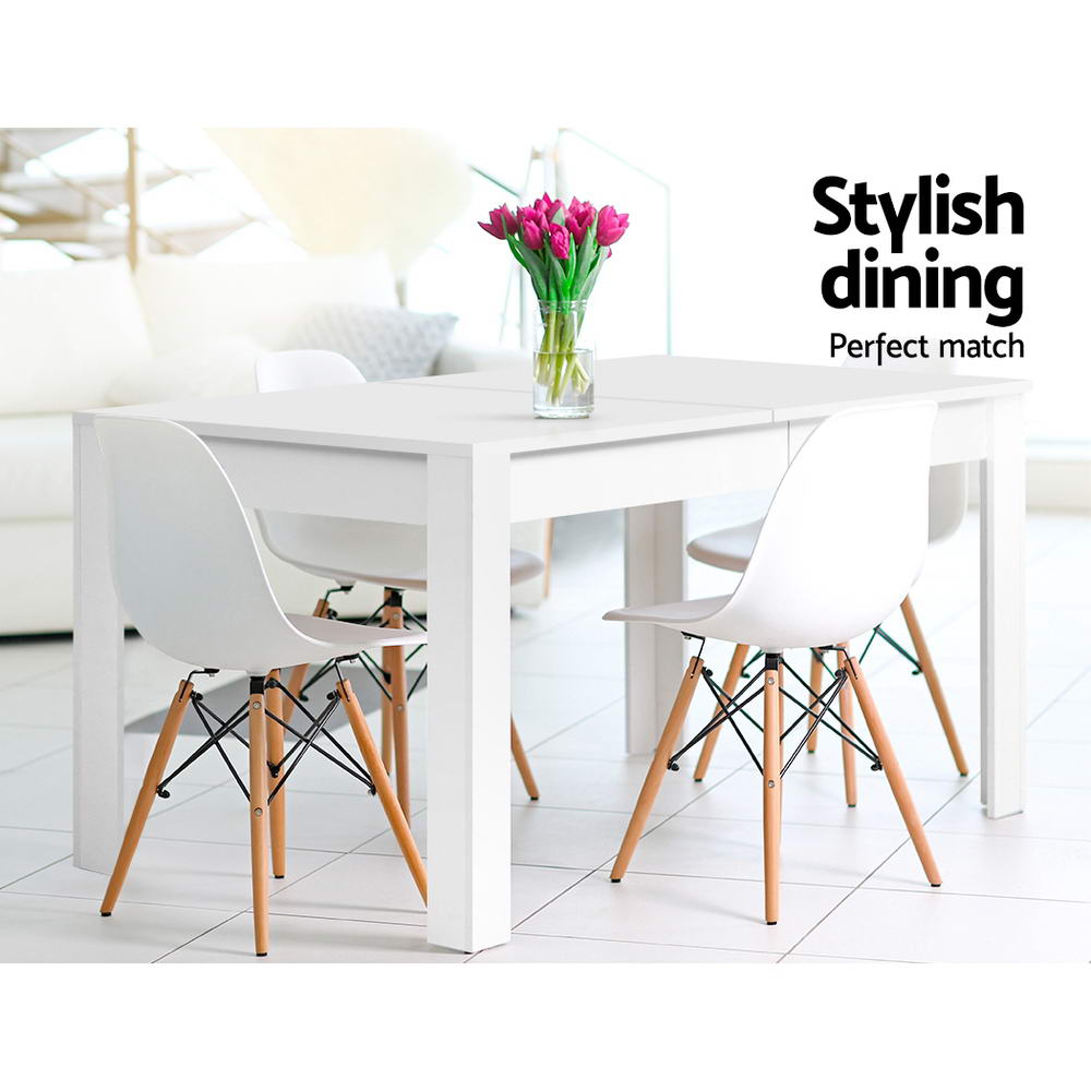 Artiss Dining Table White 120cm x 70cm