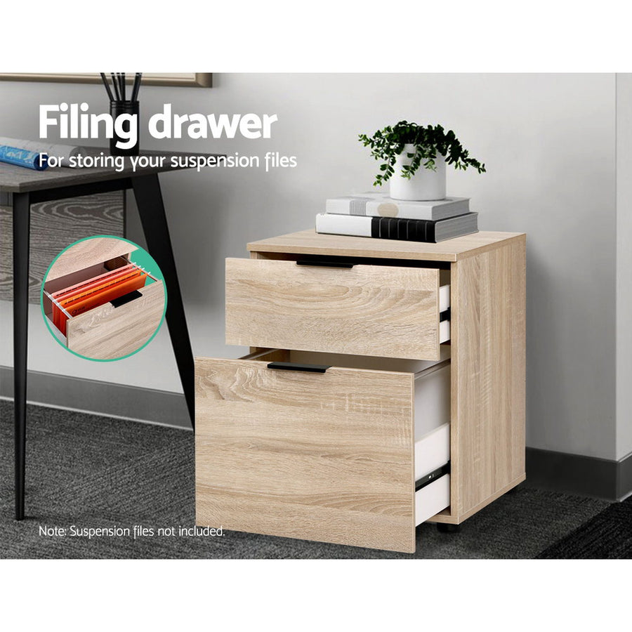 2 Drawer Filing Cabinet Office Shelves