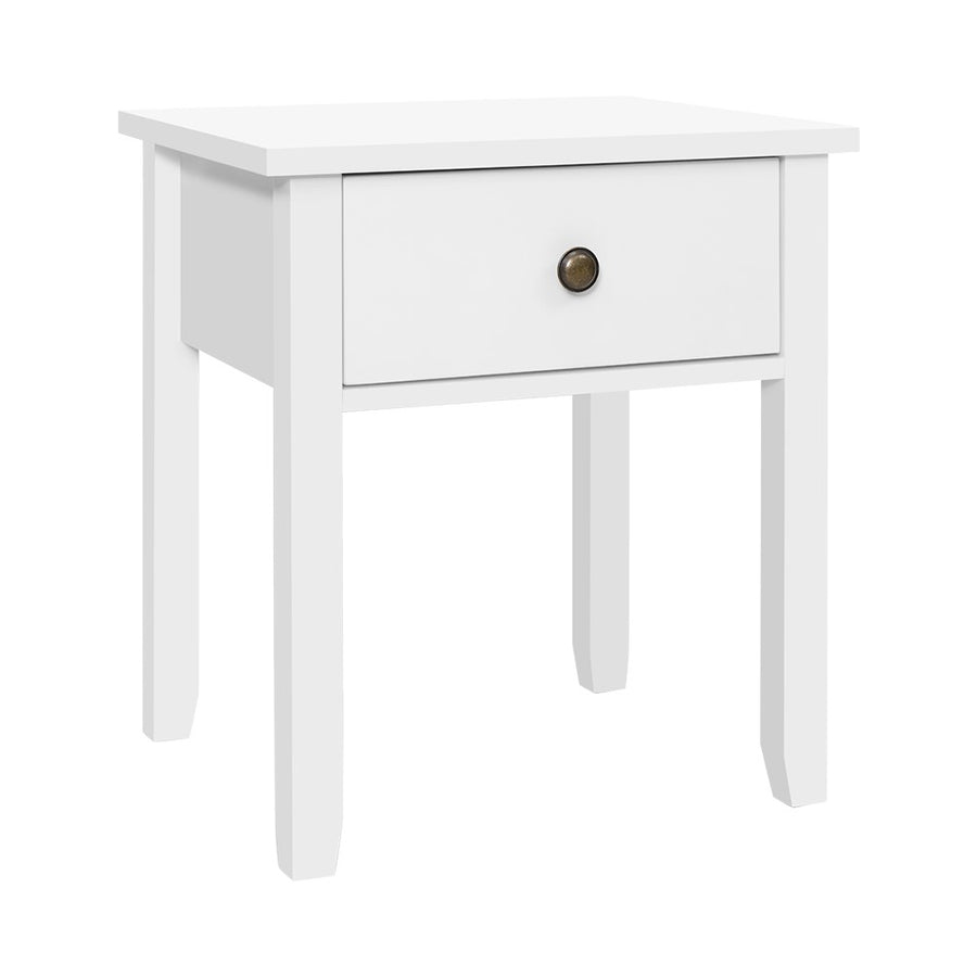 Bedside Table Classic White