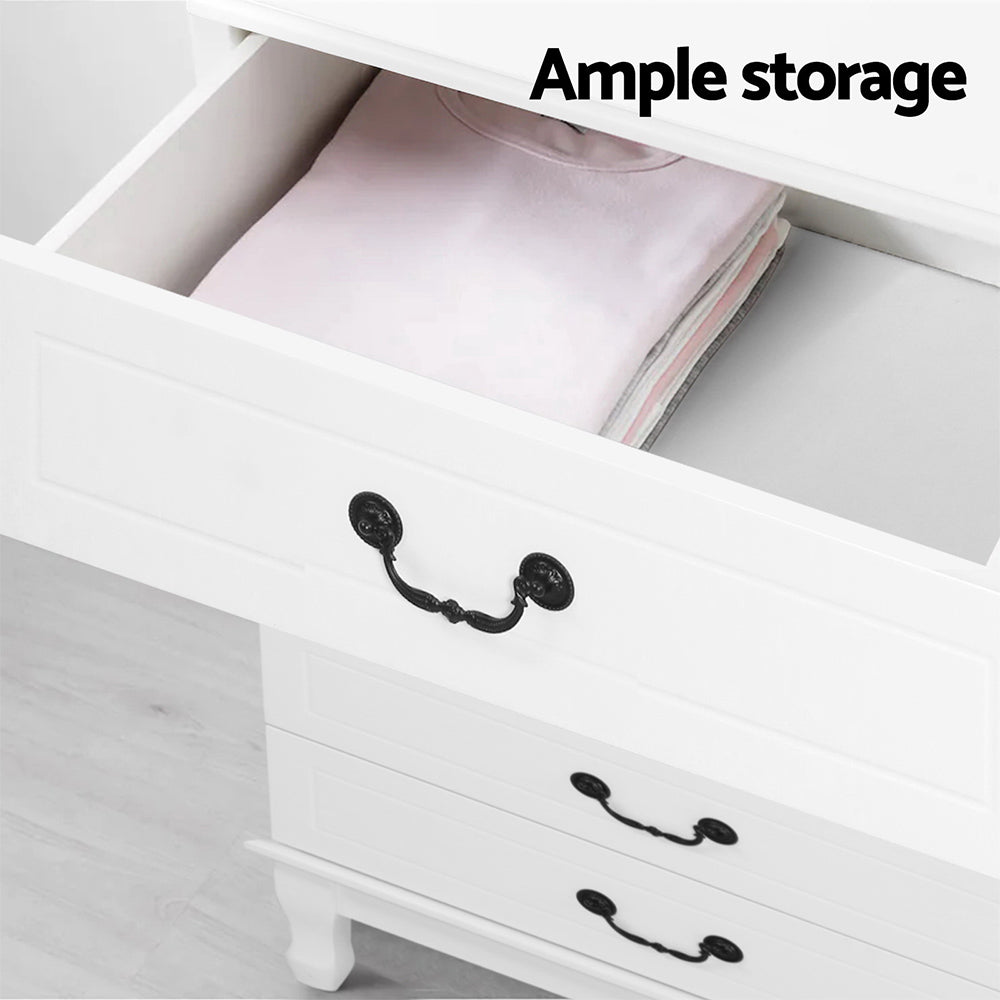 Artiss 6 Drawer Lowboy White