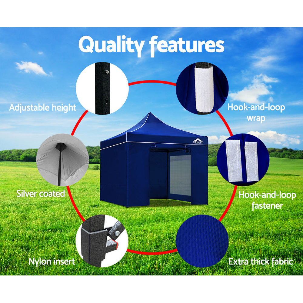 Instahut 3m x 3m Marquee Gazebo Blue