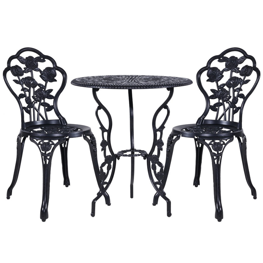 Gardeon 3PC Outdoor Setting  Black