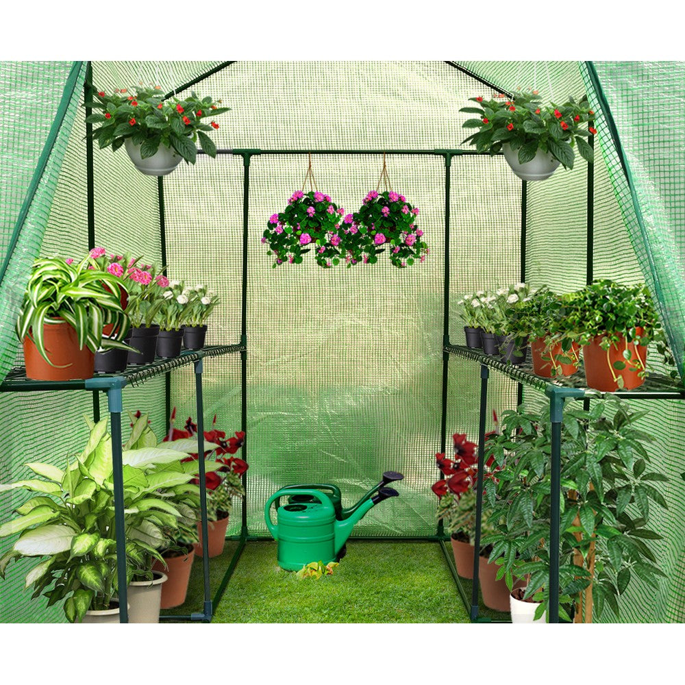 Greenfingers Greenhouse Spire Roof 1.9mx1.9mx1.2m