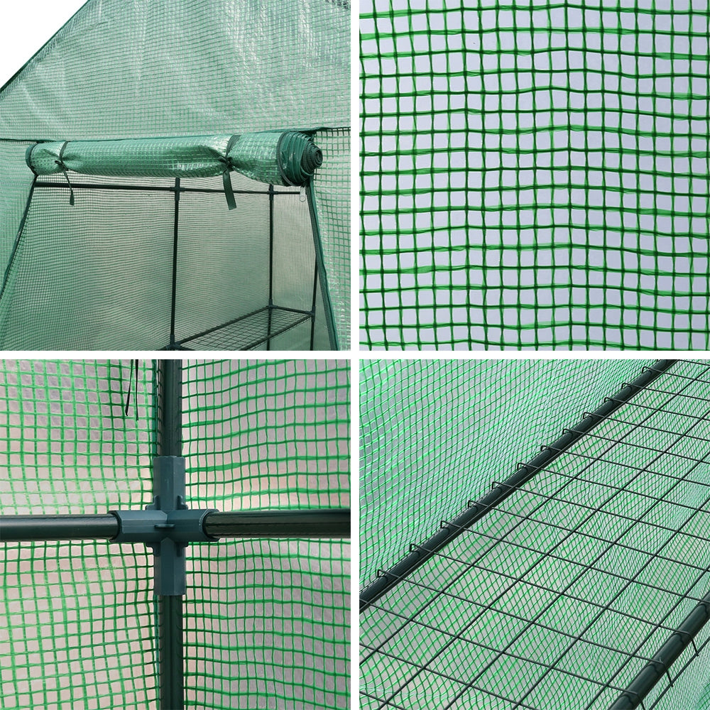 Greenfingers Greenhouse Spire Roof 1.9mx1.9mx1.2m