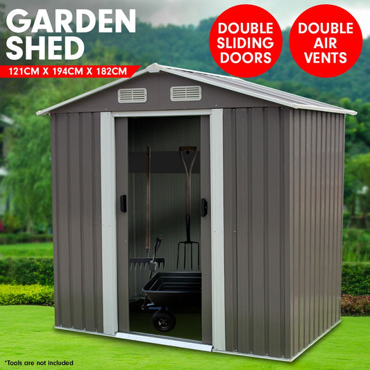 Garden Shed Spire Roof 4ft x 6ft - Grey