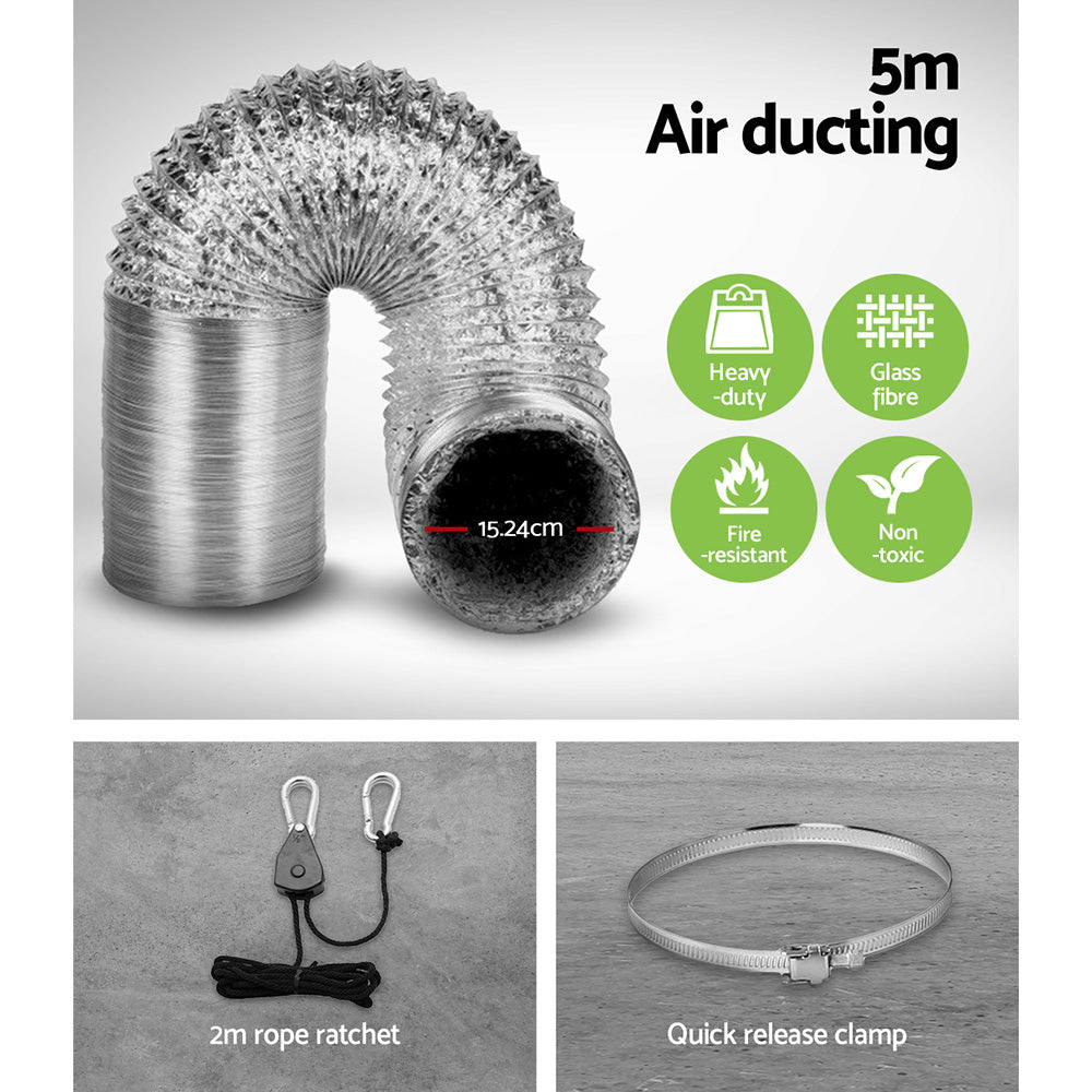 Greenfingers 6" Hydroponics Fan & Ventilation Kit