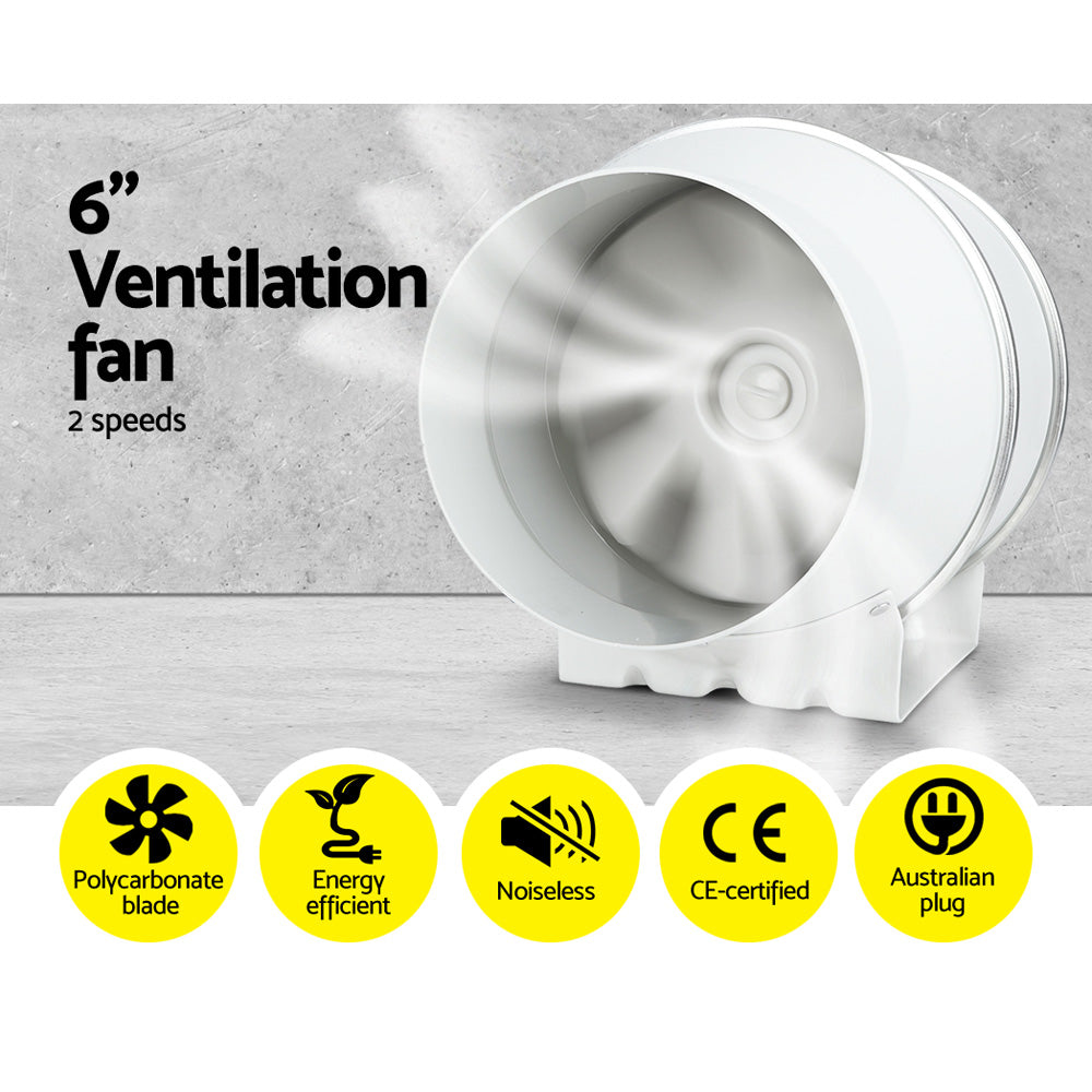 Greenfingers 6" Hydroponics Fan & Ventilation Kit