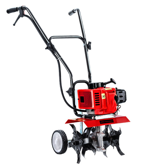 Giantz 72CC Petrol Cultivator Tiller Rotary Hoe 16 Tines 4 Blades