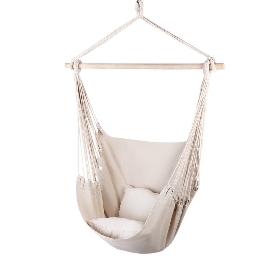 Gardeon Hammock Swing Chair Cream