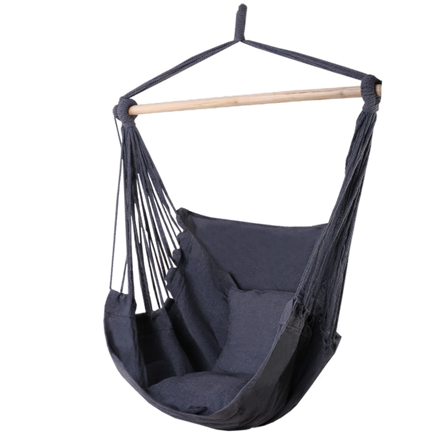 Gardeon Hammock Swing Chair Grey