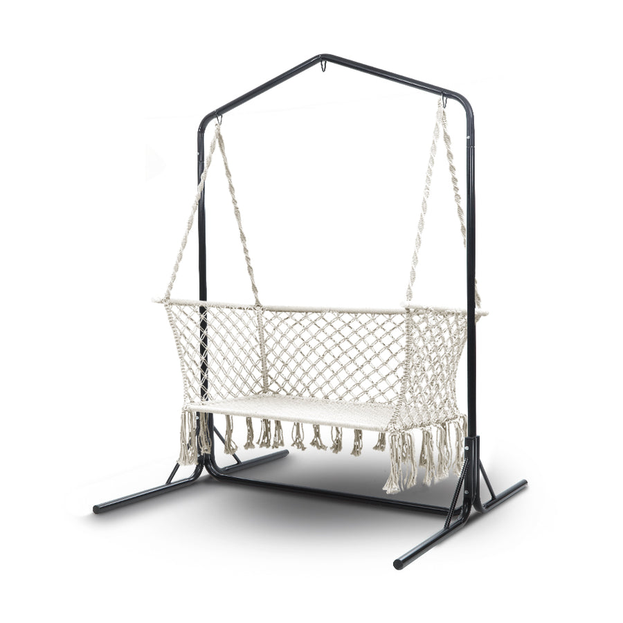 Gardeon Double Swing Hammock White