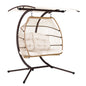 Gardeon Swing - Egg Chair Wicker Latte