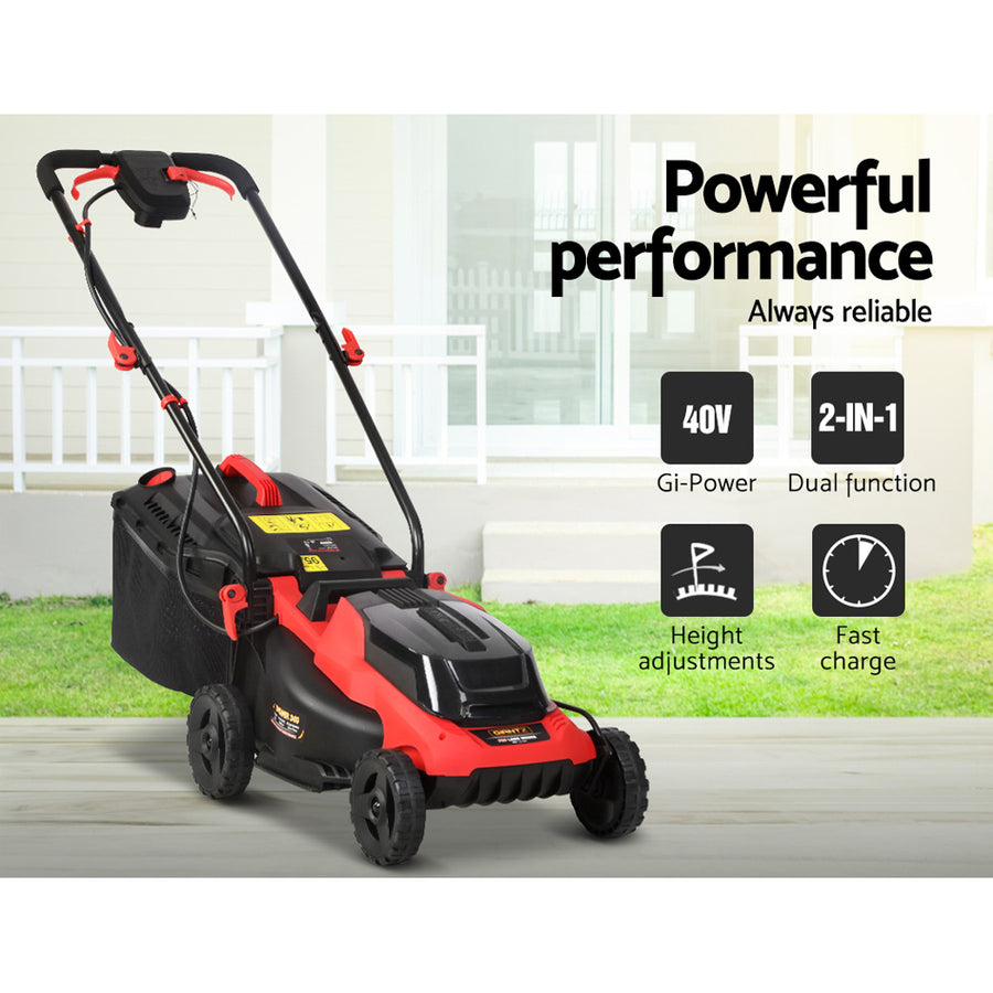 Garden Lawn Mower Cordless Lawnmower Electric Lithium Battery 40V