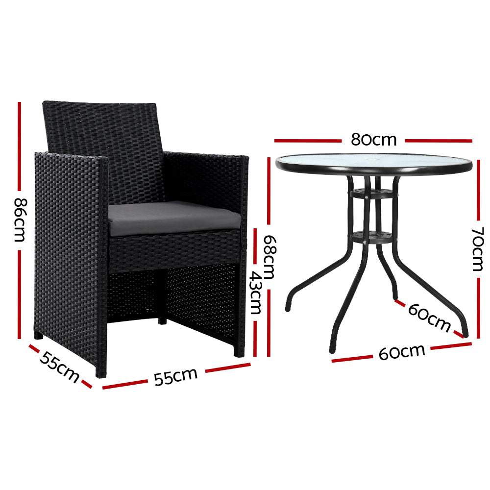 Gardeon 3 Piece Patio Setting