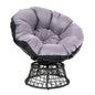 Gardeon Papasan Chair Wicker Black
