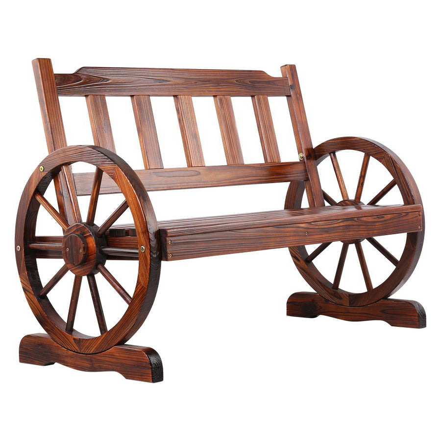 Gardeon Wagon Wheels Bench