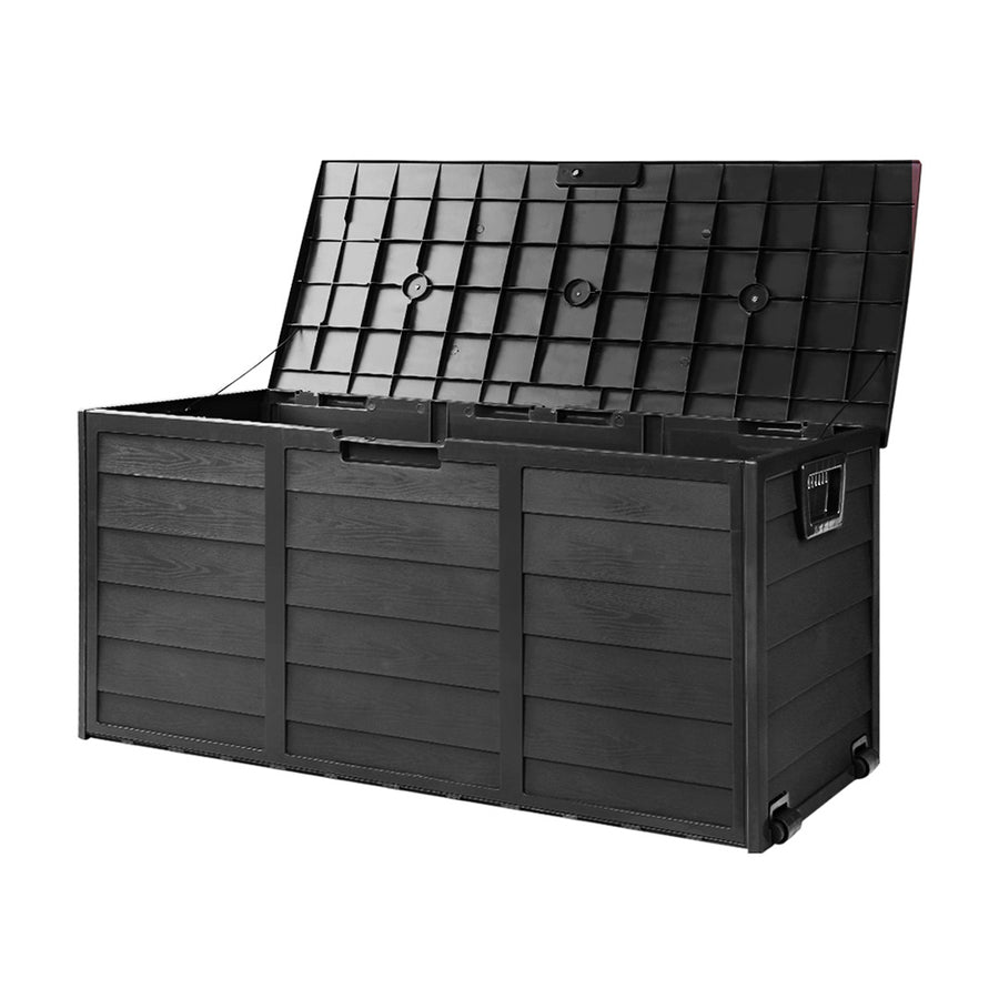 Gardeon Storage Box 290L Black