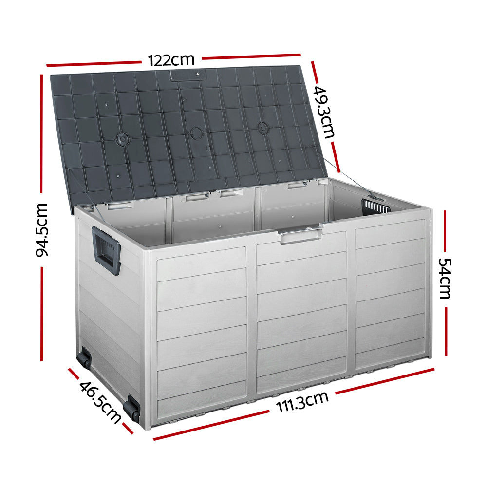 Gardeon 290L Storage Box Grey