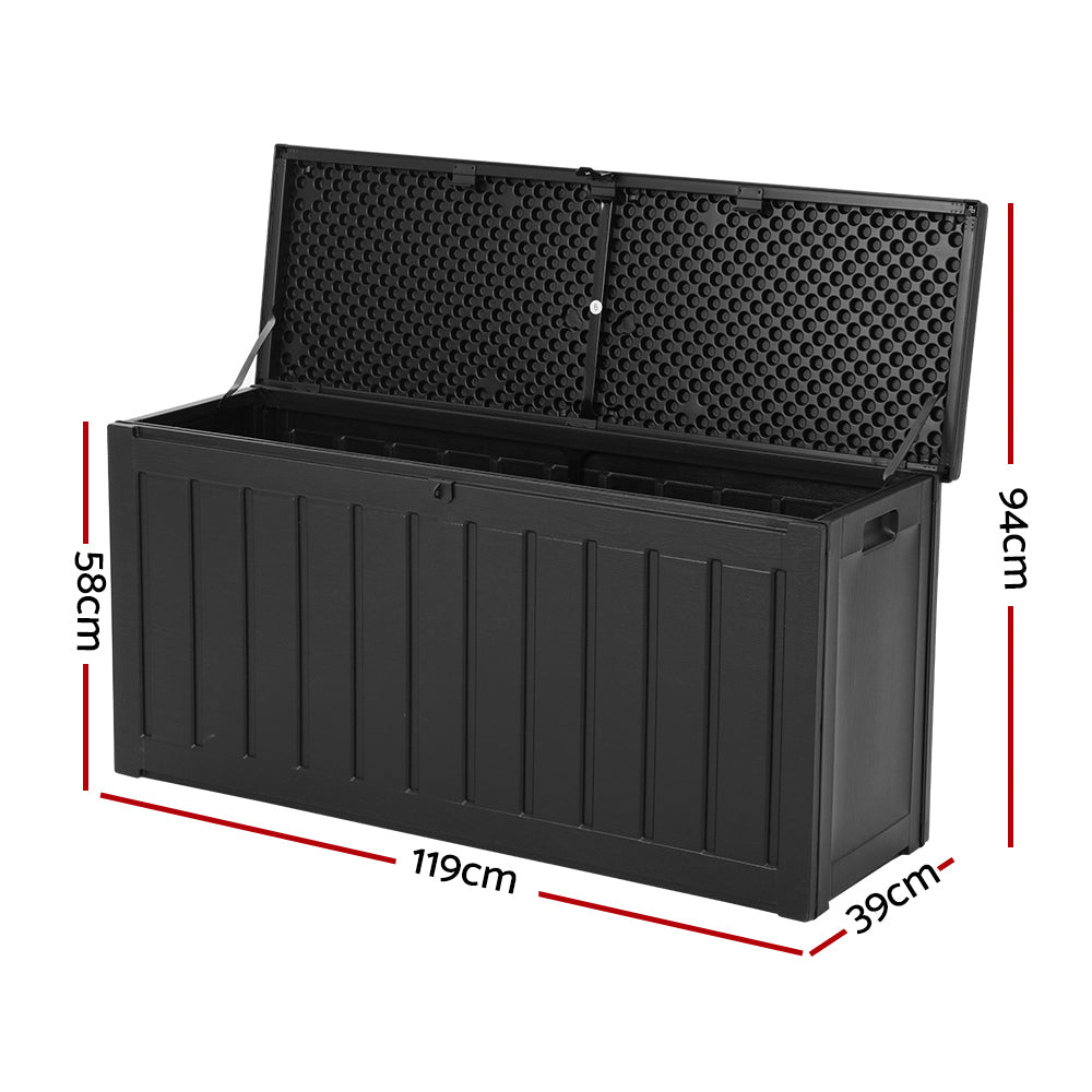 Gardeon Storage Box 240L Dark Grey