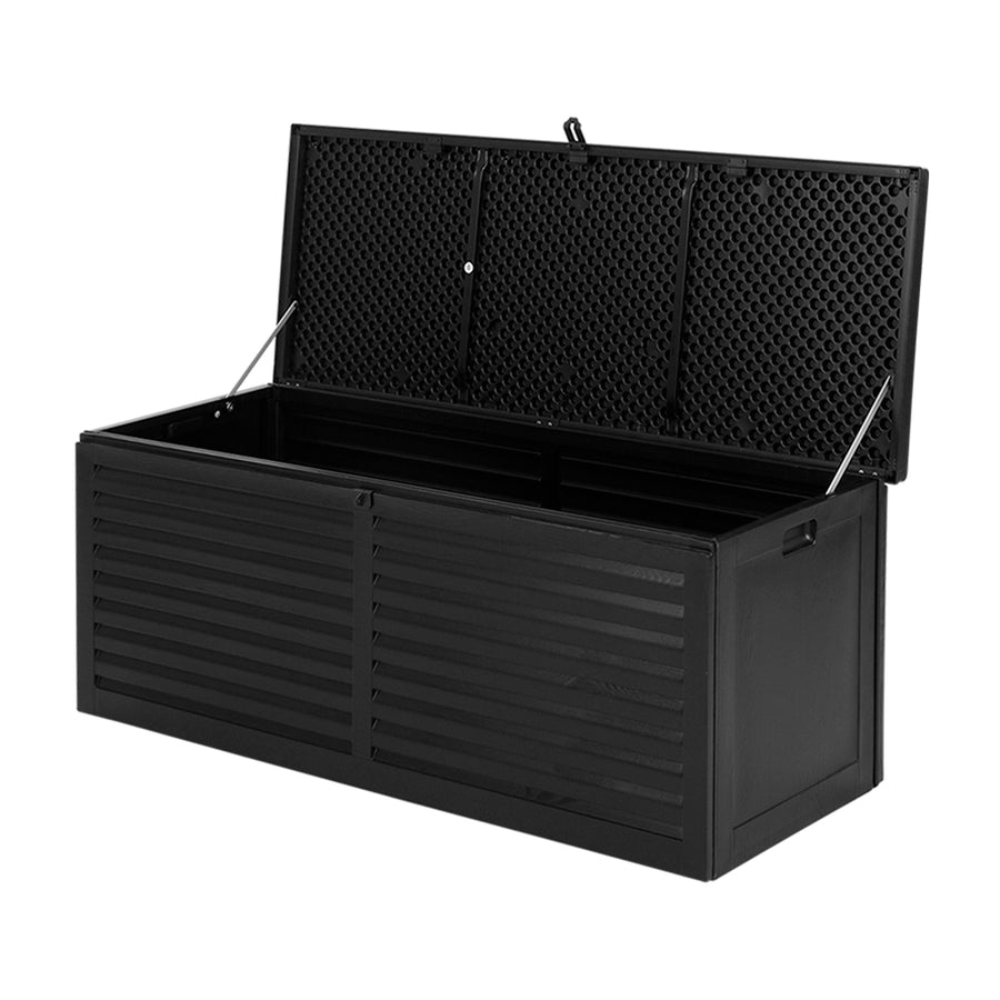 Gardeon Storage Box 390L Black