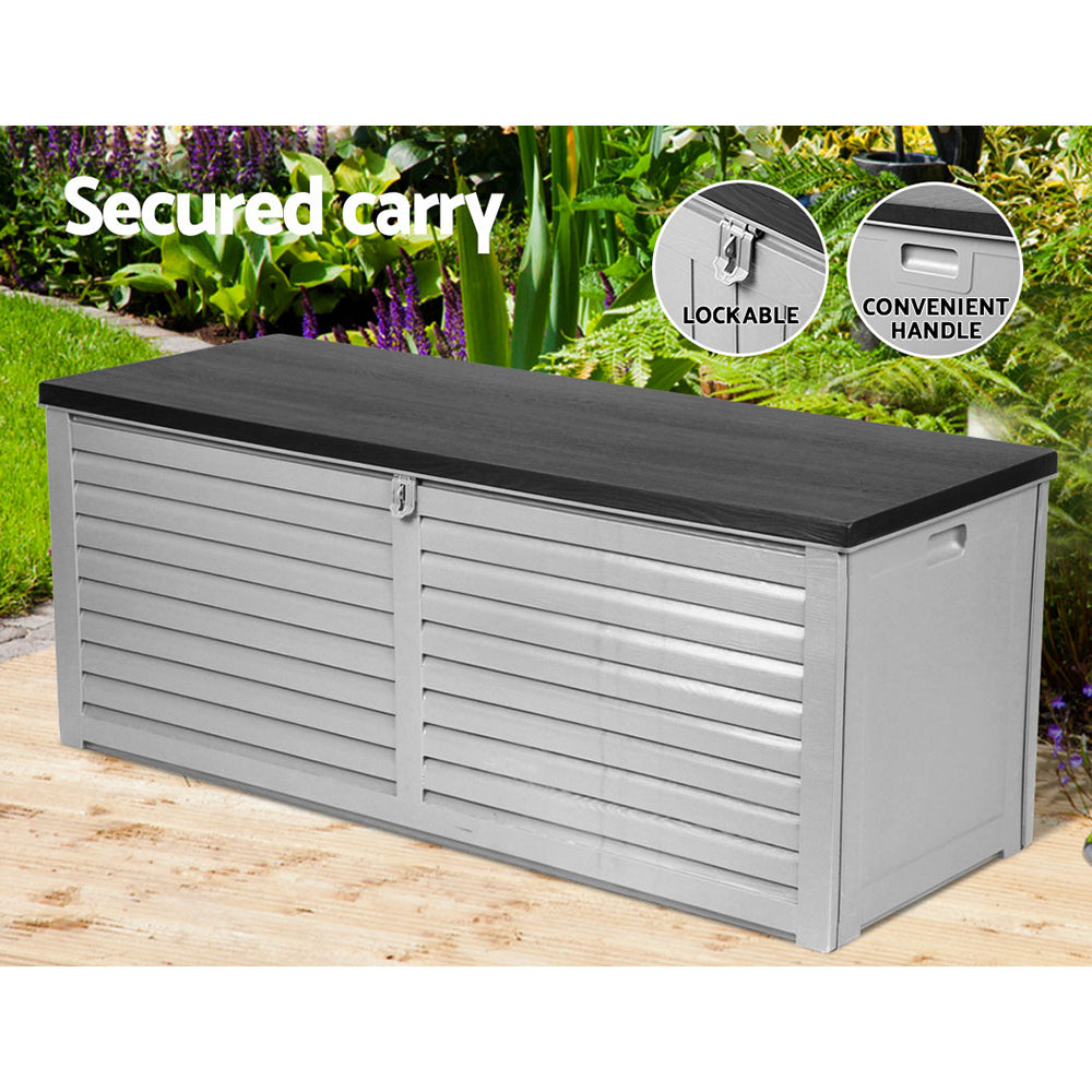 Gardeon Storage Box 390L Grey