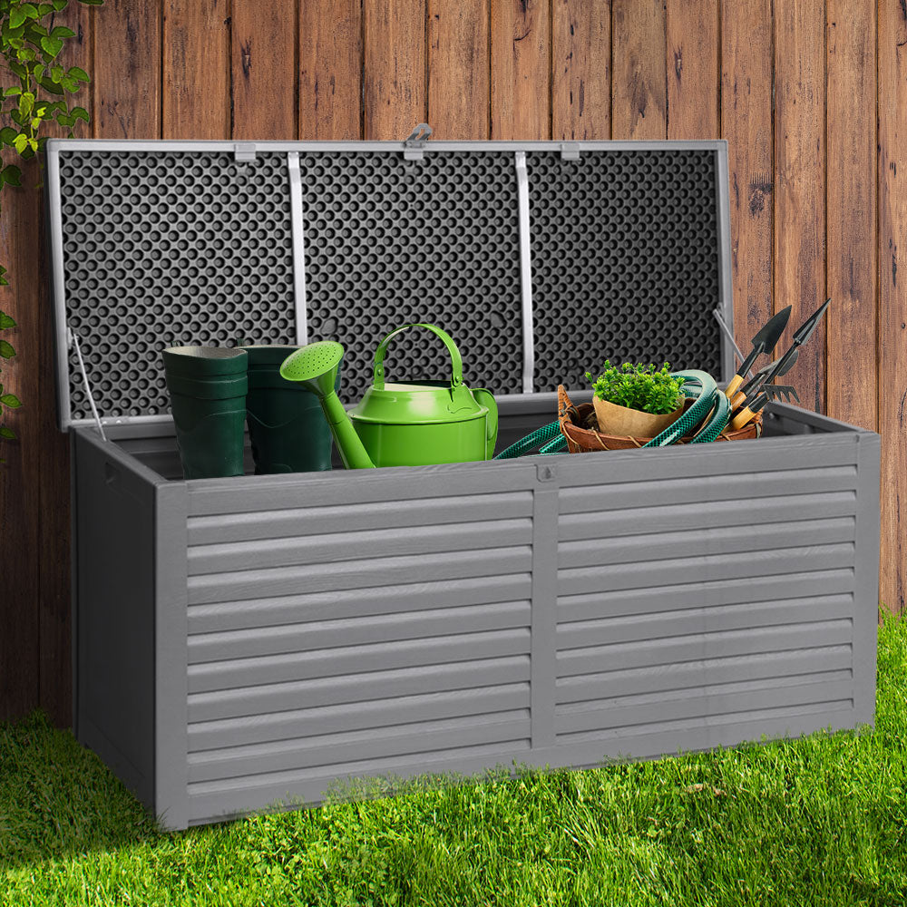 Gardeon Storage Box 490L Light Grey