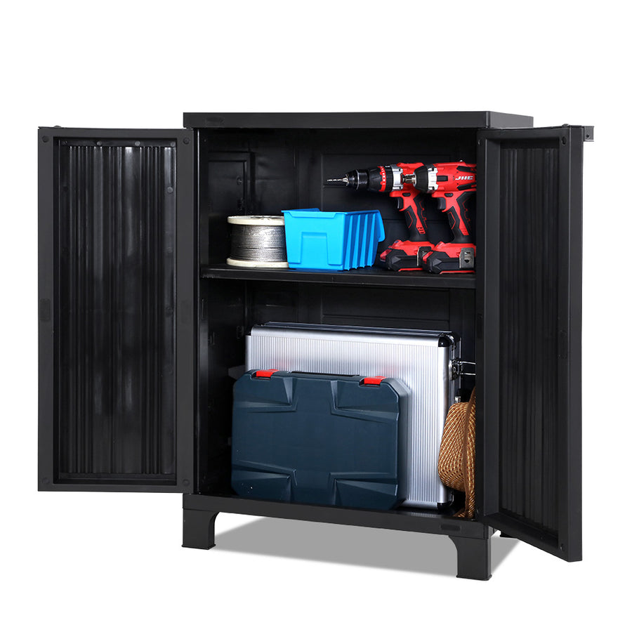 Gardeon Storage Cabinet Black