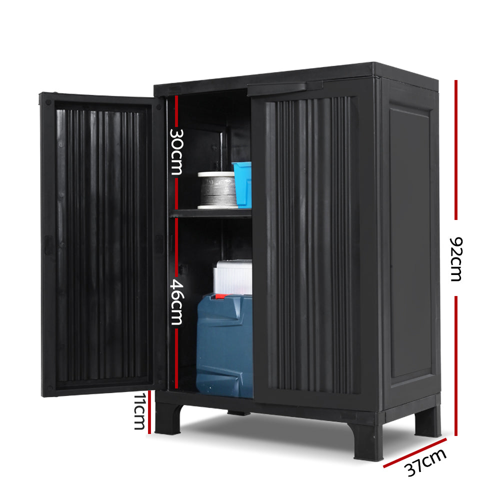 Gardeon Storage Cabinet Black