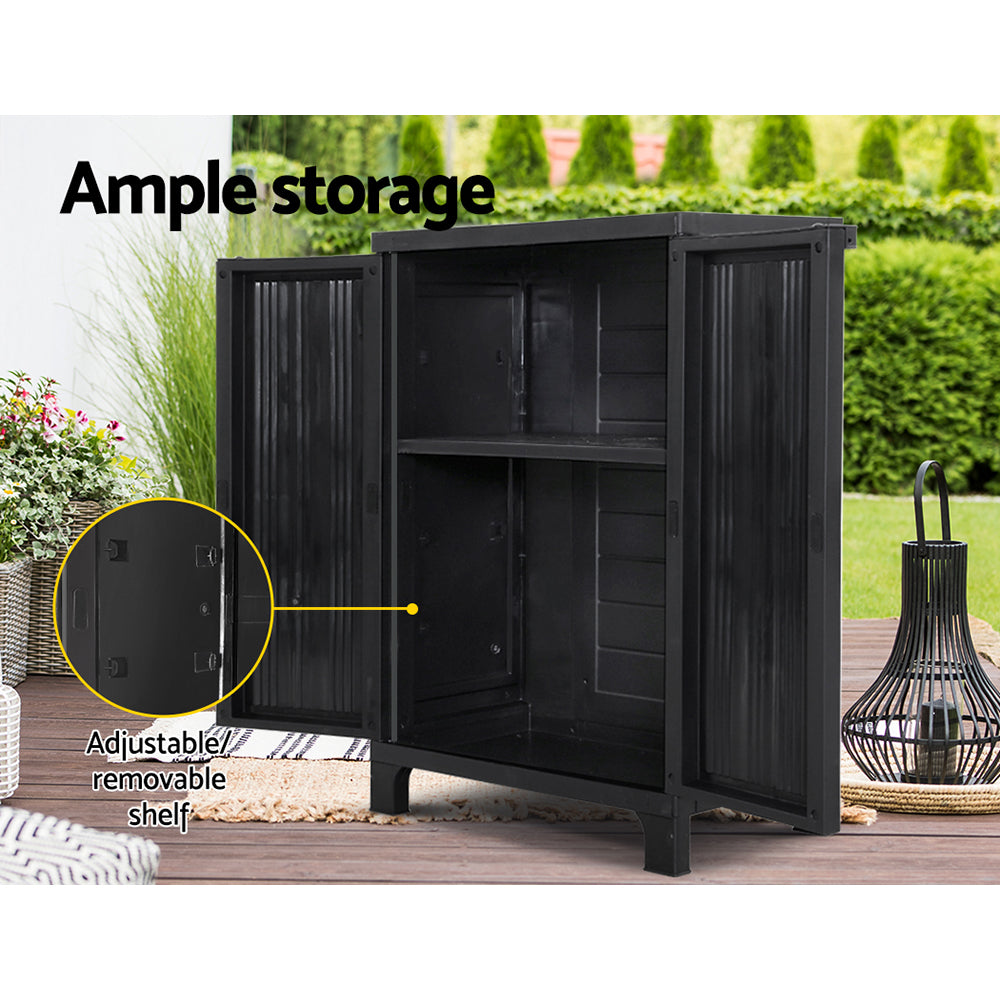 Gardeon Storage Cabinet Black