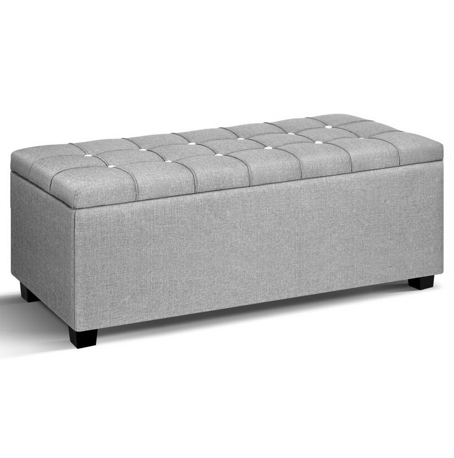 Artiss Ottoman Light Grey Fabric