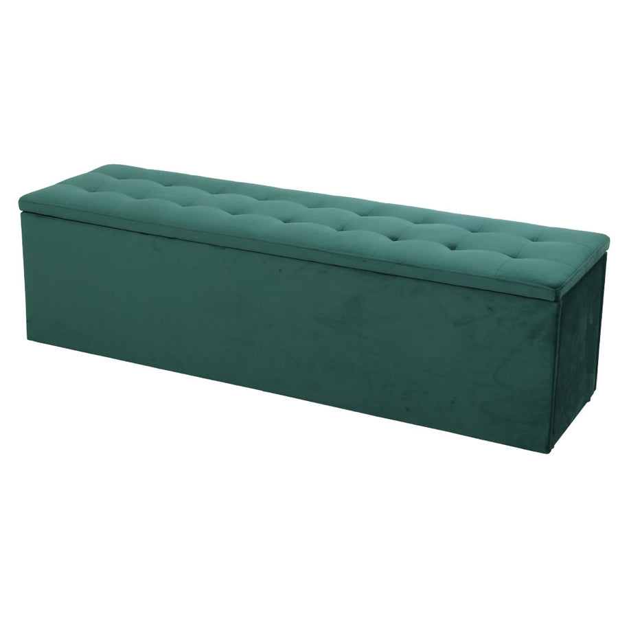 Artiss Ottoman Green Velvet