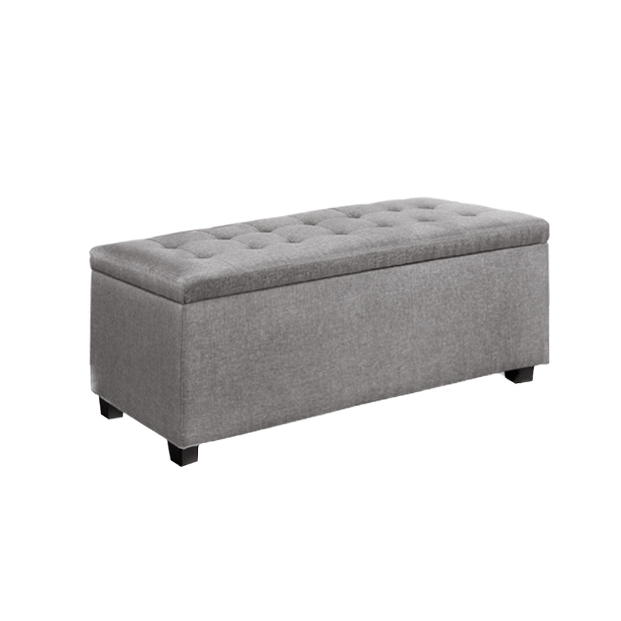 Artiss Ottoman Fabric Light Grey