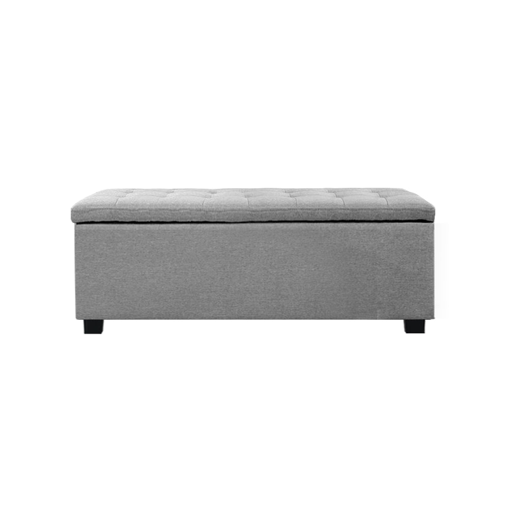 Artiss Ottoman Fabric Light Grey