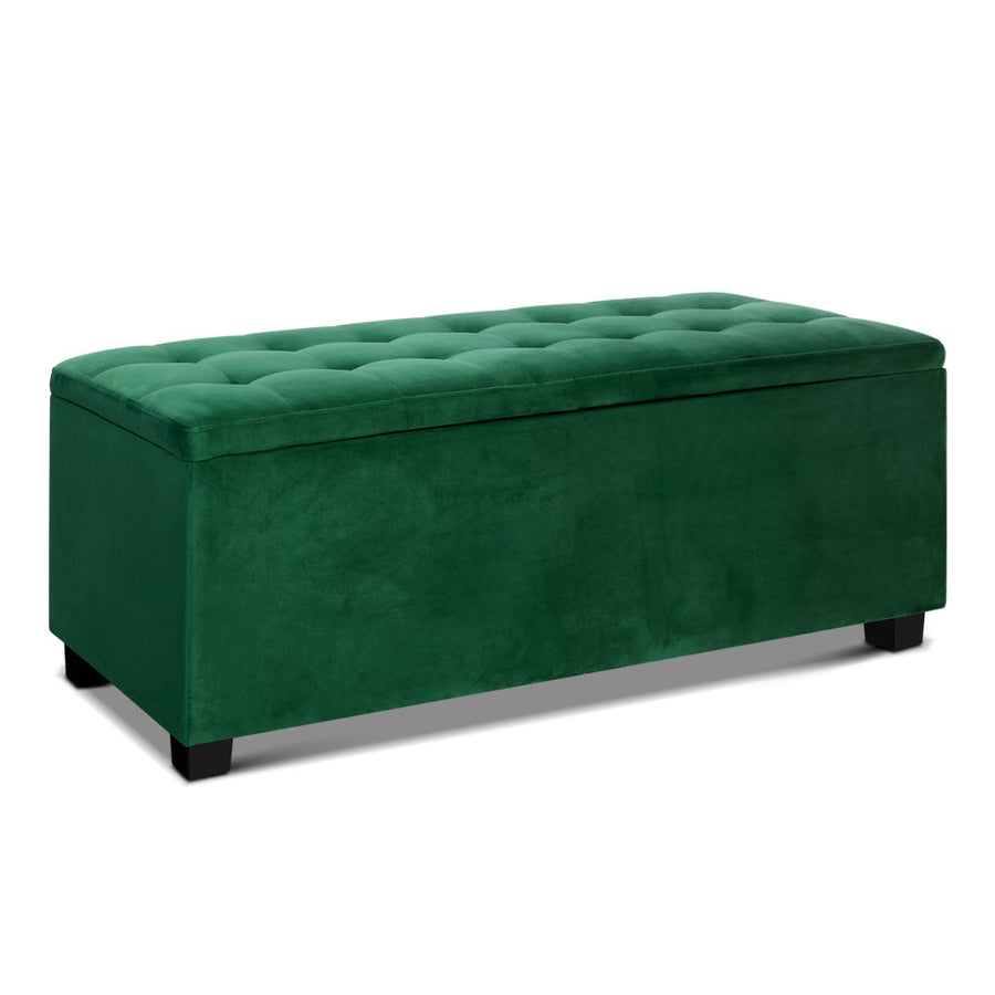 Artiss Ottoman Velvet Green