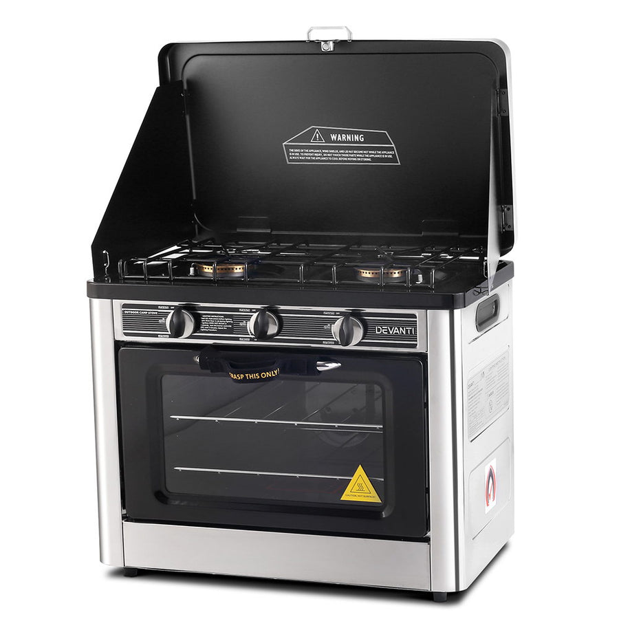 Devanti 3 Burner Portable Oven