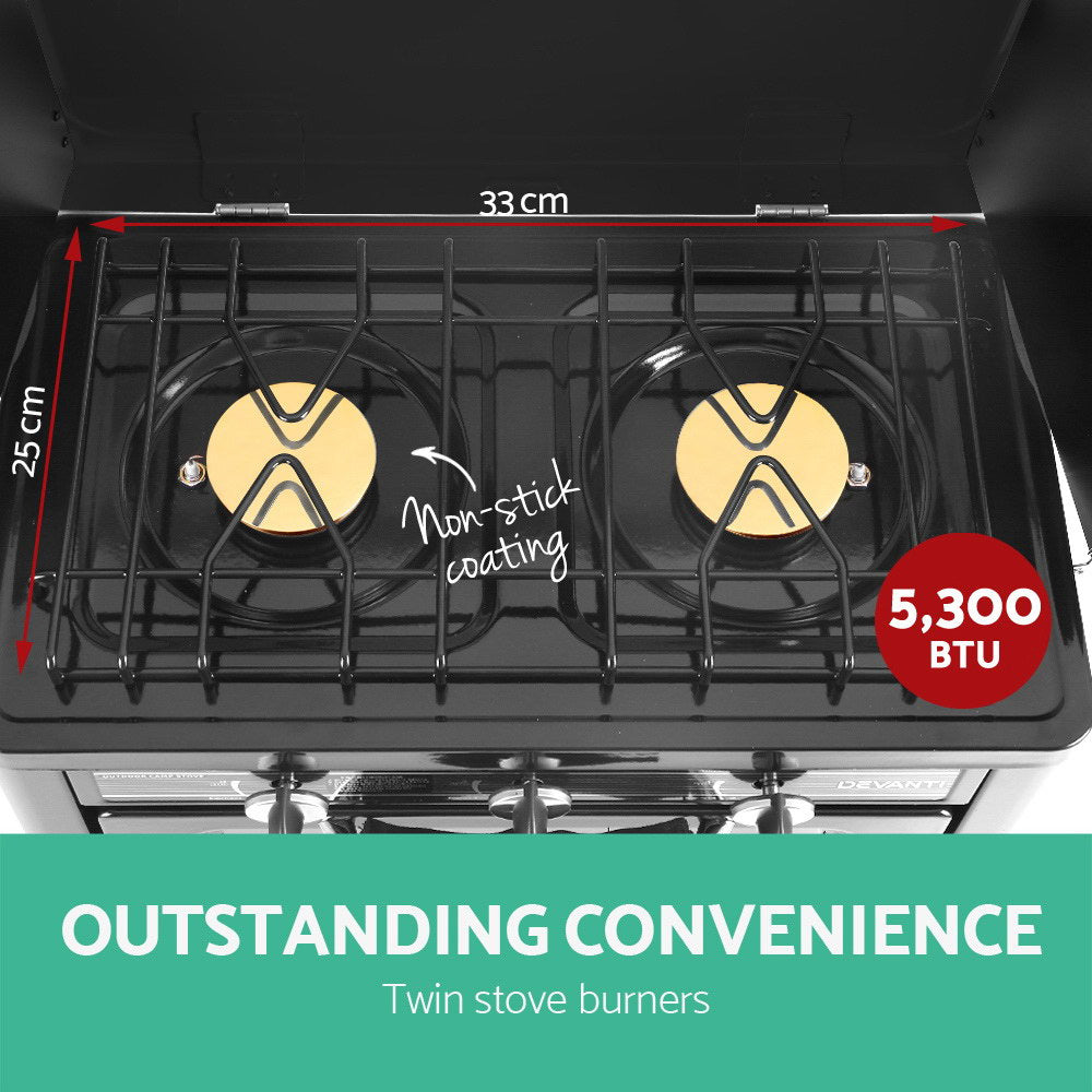 Devanti 3 Burner Portable Oven