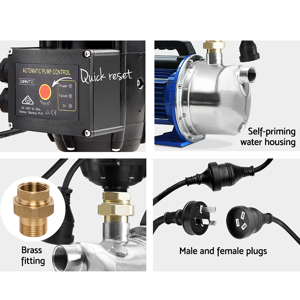 Giantz 2300W High Pressure Garden Jet Water Pump with Auto Controller