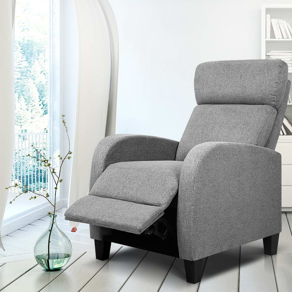 Artiss Fabric Recliner Grey