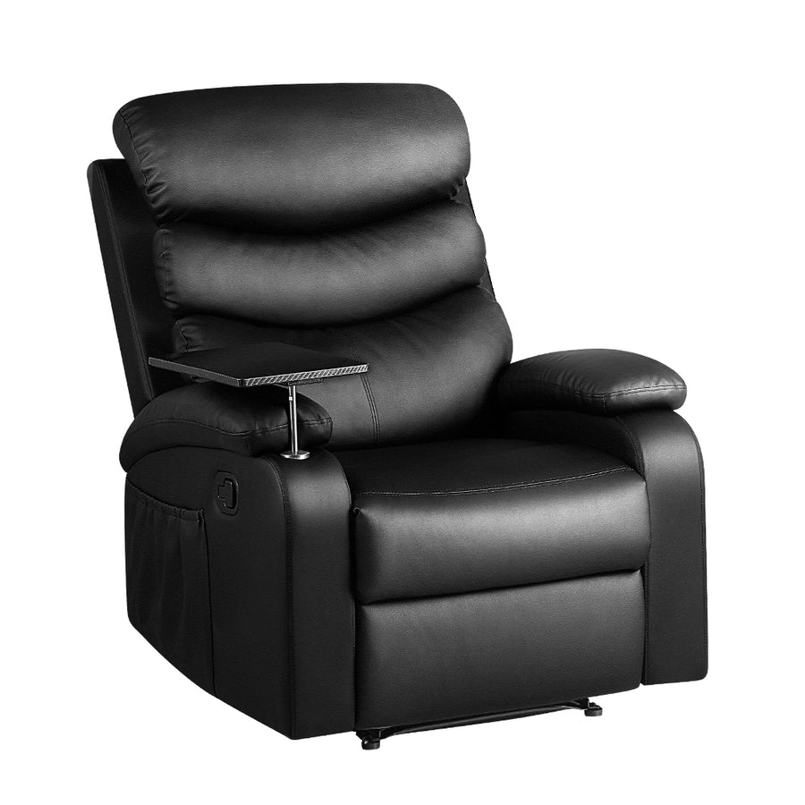 Artiss Faux Leather Recliner Black