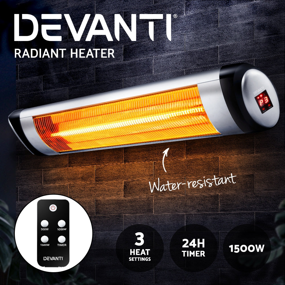 Devanti infrared strip heater 500 to 1500w