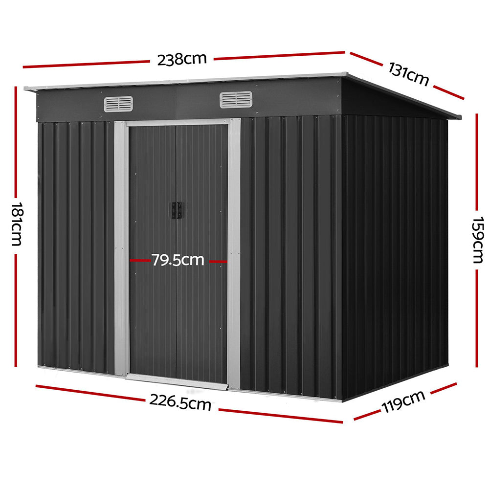 Giantz Garden Shed 2.38mx1.31m x1.82m