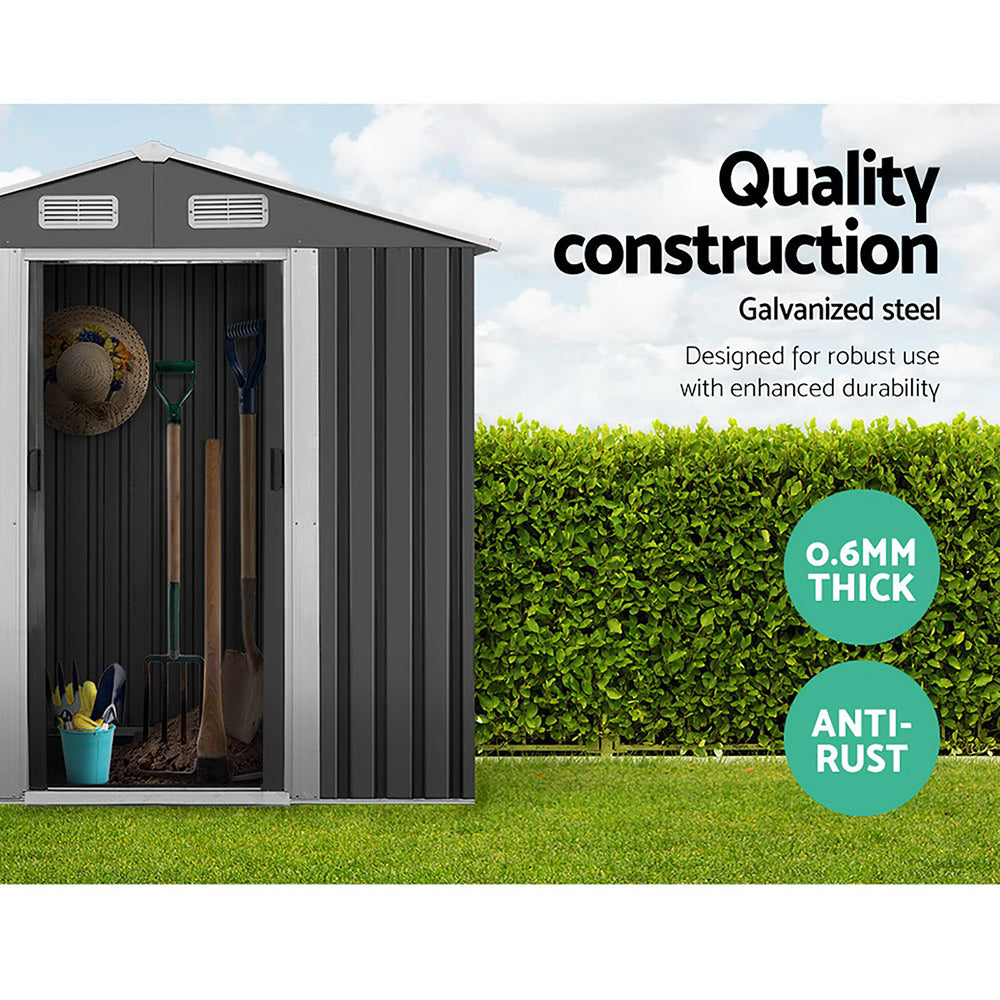 Giantz Garden Shed 1.96mx1.32mx1.86 - Grey