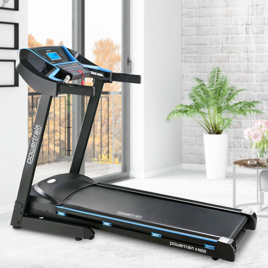 Powertrain K1000 Foldable Treadmill with Incline for Home Gym Cardio