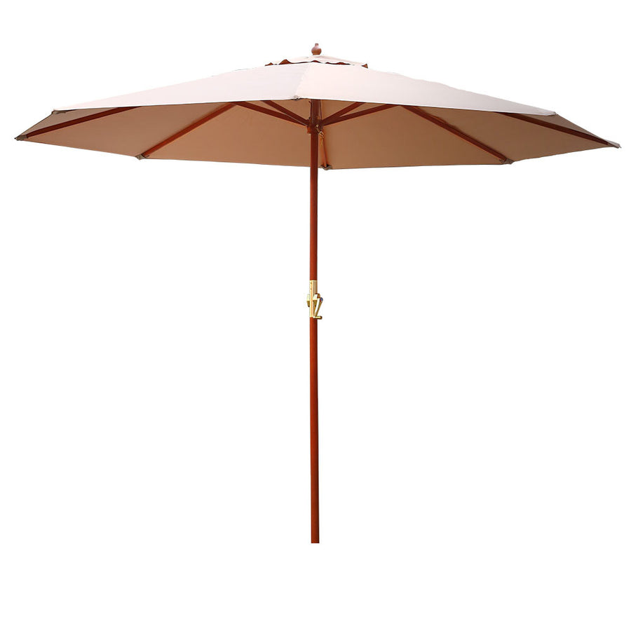 Instahut Outdoor Umbrella 3Mt Beige