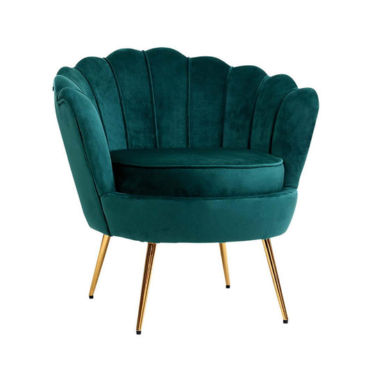 Artiss Armchair Velvet Green