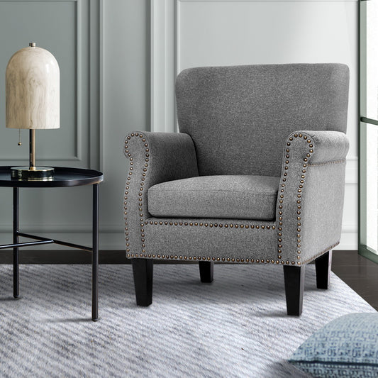 Artiss Armchair Fabric Grey