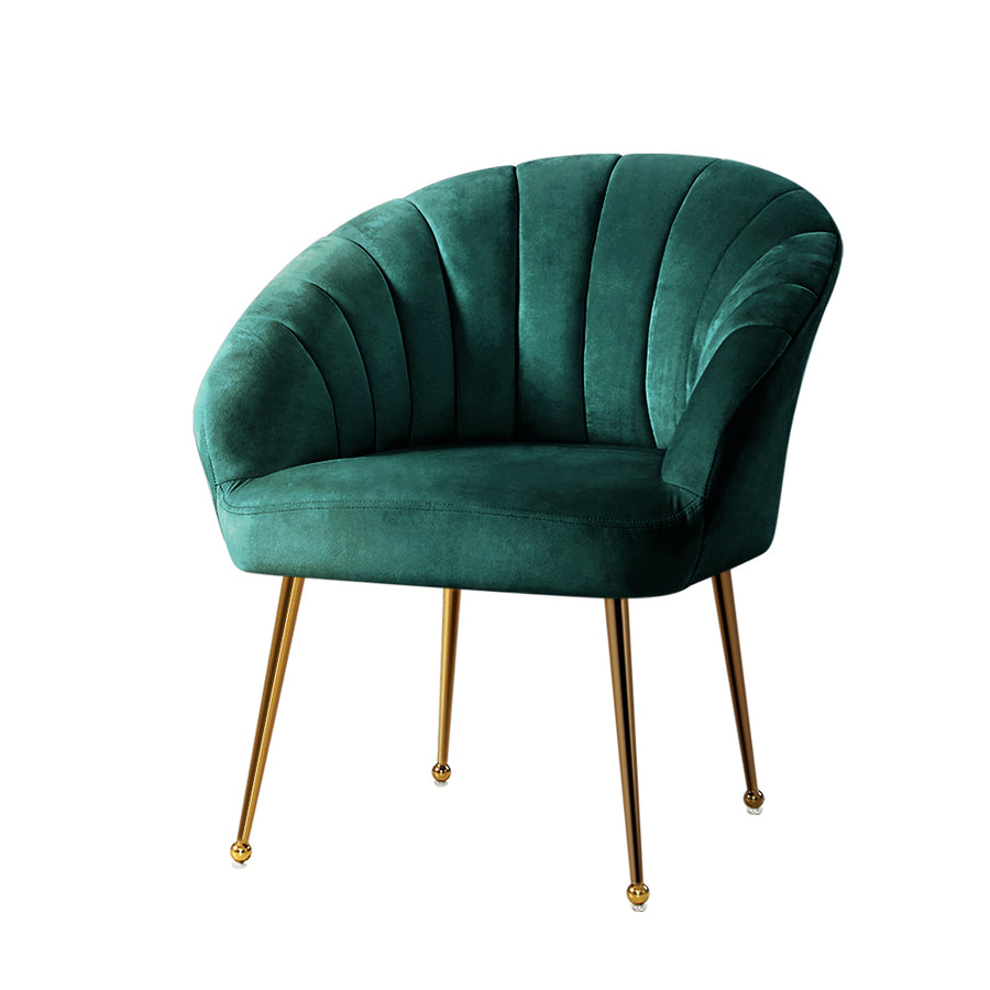 Artiss Armchair Green Velvet